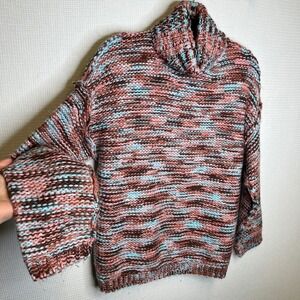 OOTD Parisan Urban Wear Multicolor Knit Cowl Neck Long Sleeve Sweater Women‎ TU